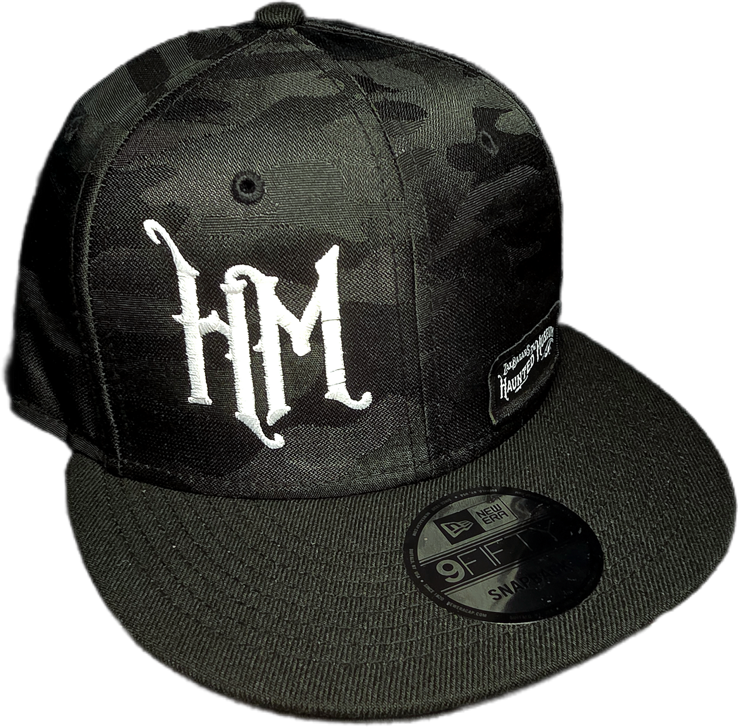 Camo "HM" hat with Hanuted Museum patch