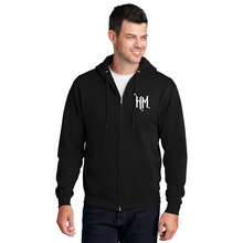 HM Black/White Zipper Hoodie