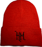 Burgundy "HM" beanie