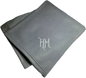 Gray Fleece "HM" Blanket